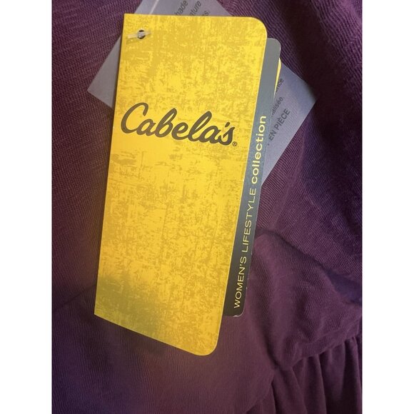 Cabela's Rosemont Women's L Drop Waist Purple Dress w/ Pockets Casual Country - Picture 4 of 10